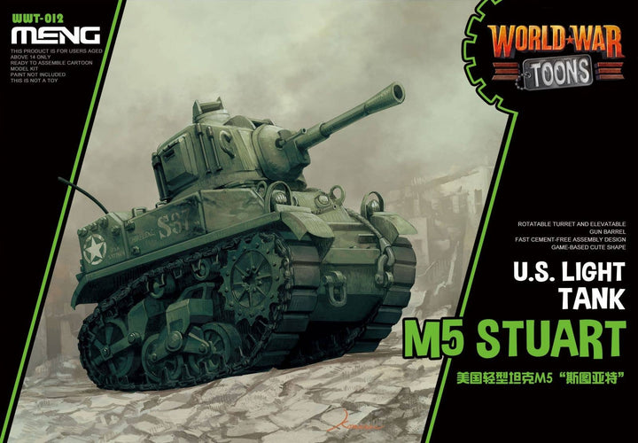 Meng U.S. Light Tank M5 Stuart (CARTOON MODEL) | 4897038558179