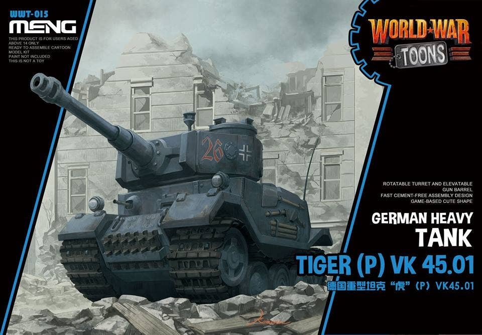 Meng GERMAN HEAVY TANK TIGER(P) VK45.01 | 4897038558254