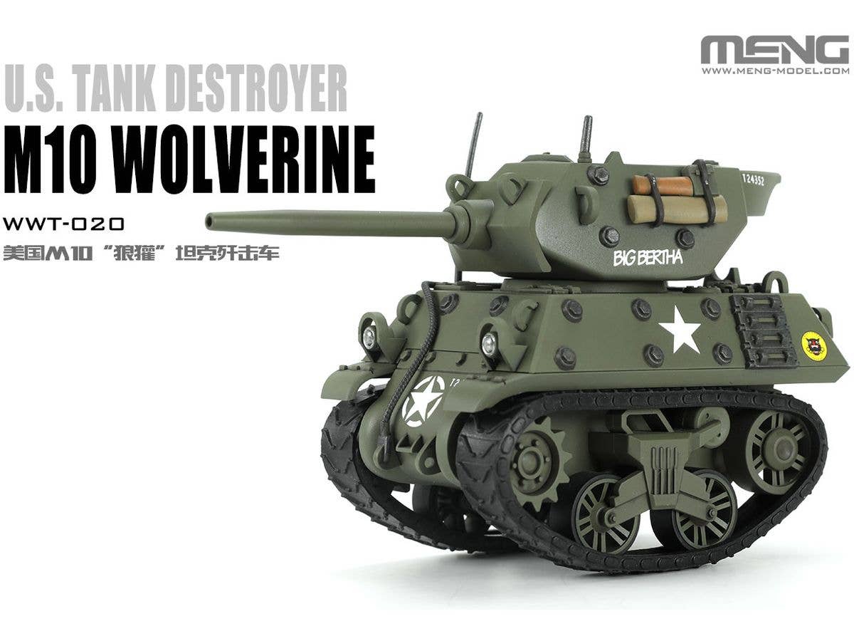 Meng U.S. Tank Destroyer M10 Wolverine (CARTOON MODEL) | 4897038553495