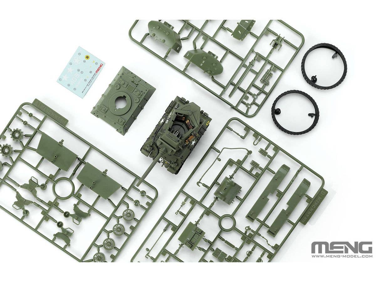 Meng U.S. Tank Destroyer M10 Wolverine (CARTOON MODEL) | 4897038553495