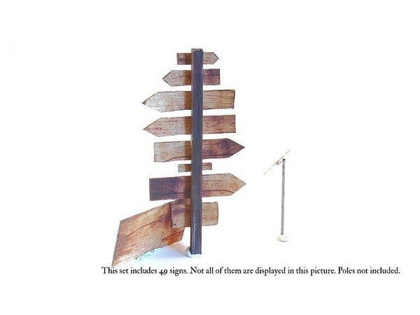 Matho 1/35 Normandy Road Signs WWII | 5449612350014