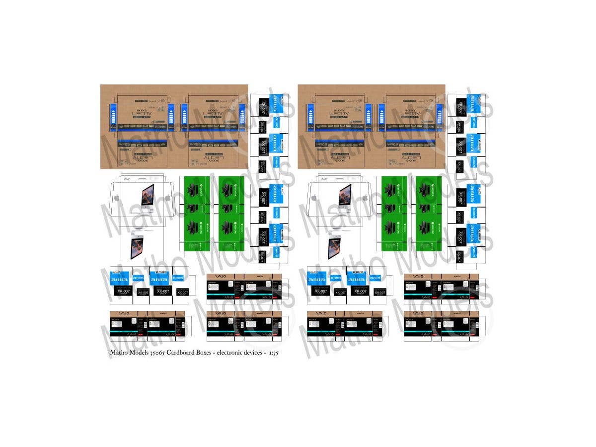 Matho 1/35 Cardboard Boxes - electronic devices | 5449612350656