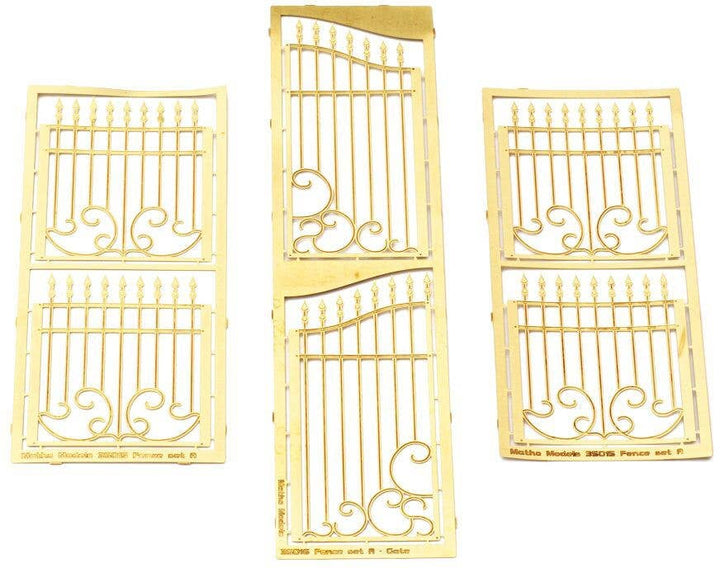 Matho 1/35 Metal Fence A - big set with gate | 5449612350861