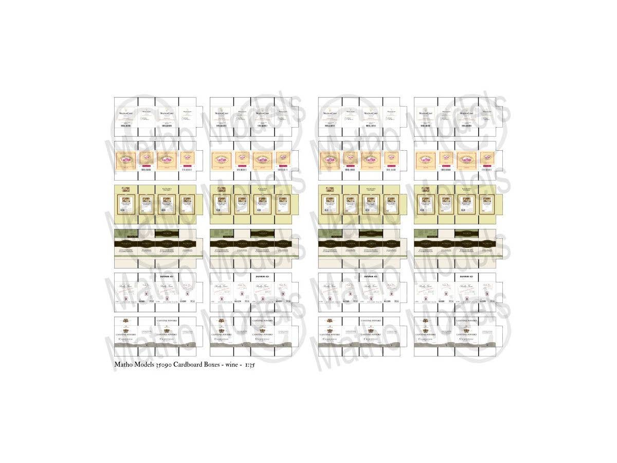 Matho 1/35 Cardboard Boxes - wine | 5449612350908