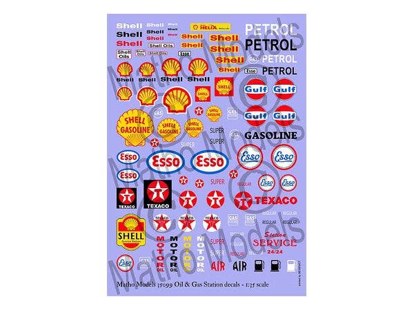 Matho 1/35 Oil & Gas Station decals | 5449612350991