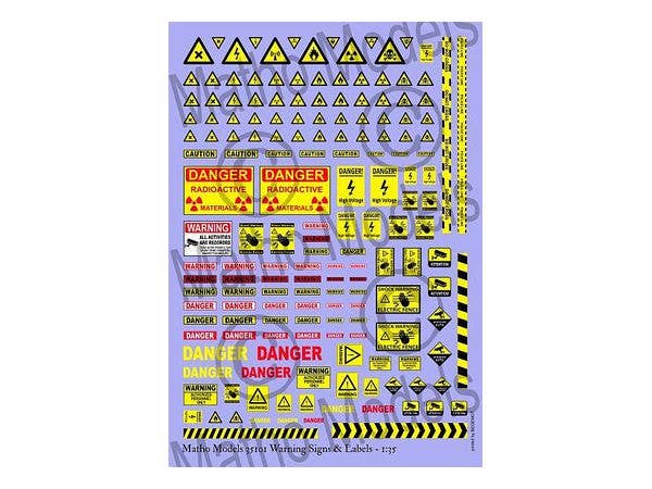Matho 1/35 Warning Signs & Labels | 5449612351011