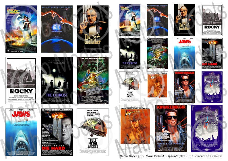 Matho 1/35 Movie Posters C - 1970s & 1980s