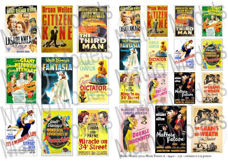 Matho 1/35 Movie Posters - BIG SET