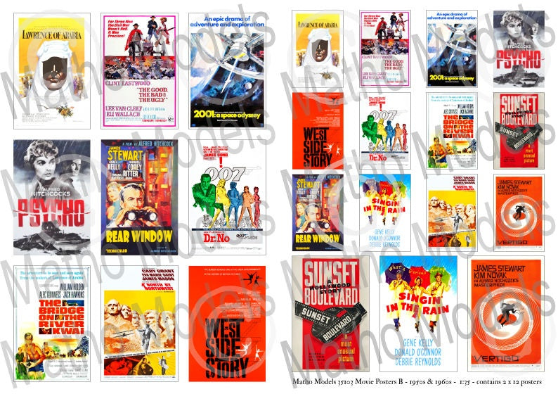 Matho 1/35 Movie Posters - BIG SET