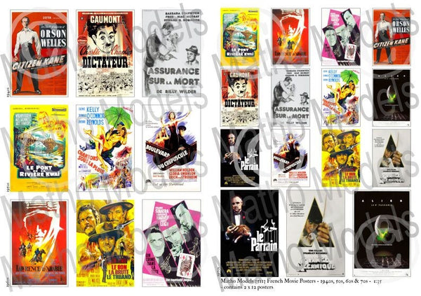Matho 1/35 French Movie Posters - 1940s, 50s, 60s & 70s