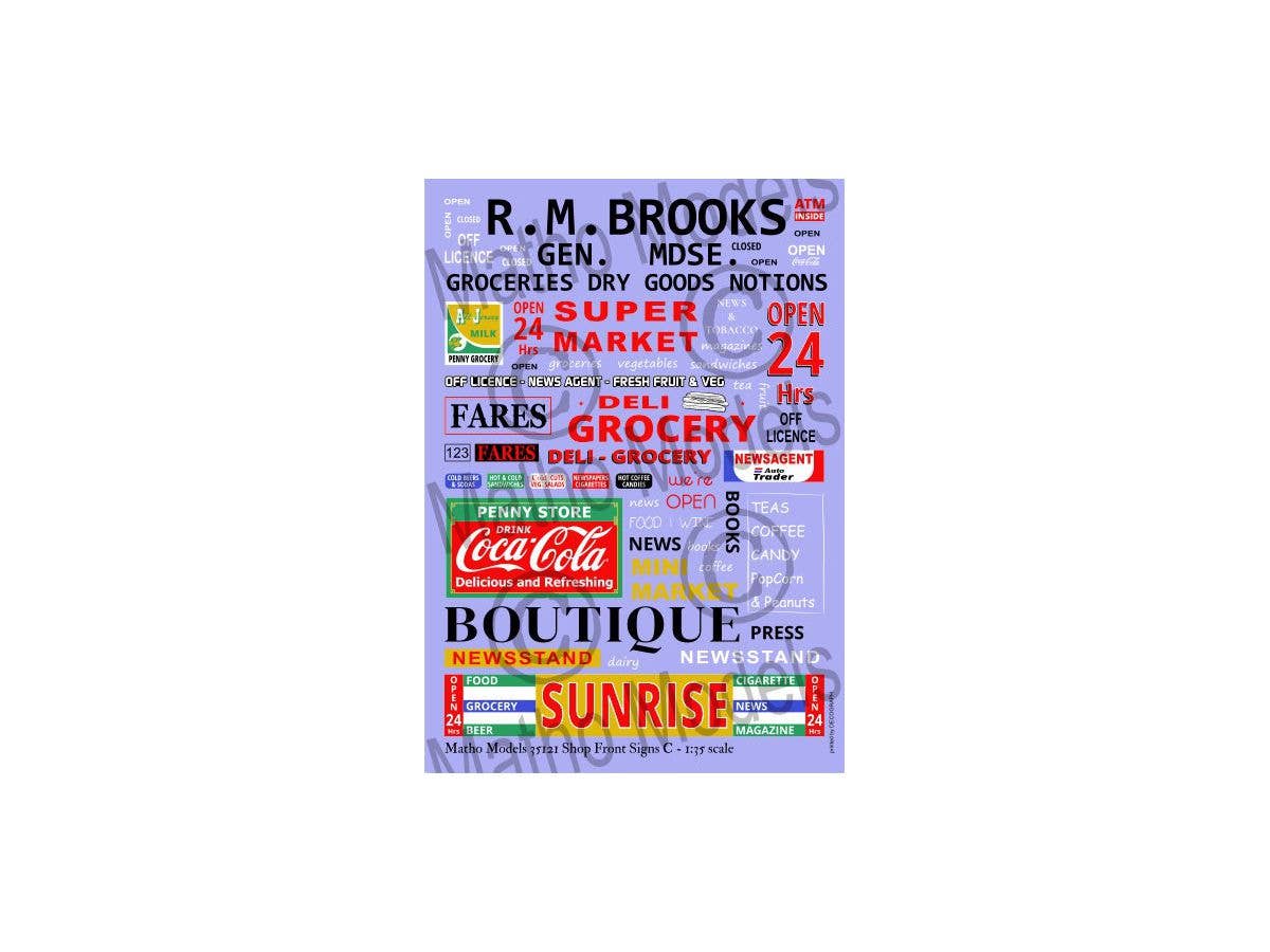 Matho 1/35 Shop Front Signs C | 5449612351219