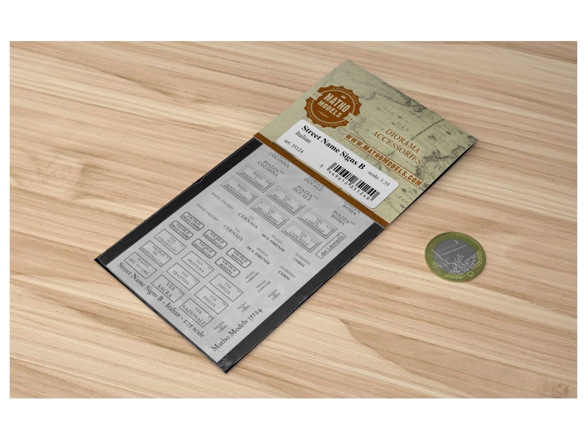 Matho 1/35 Street Name Signs B - Italian | 5449612351240