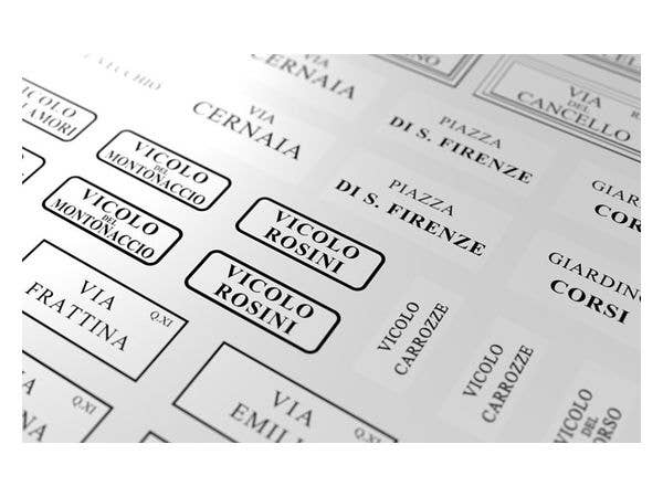 Matho 1/35 Street Name Signs B - Italian | 5449612351240