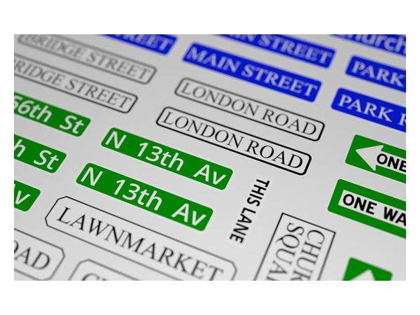 Matho 1/35 Street Name Signs C - English | 5449612351257