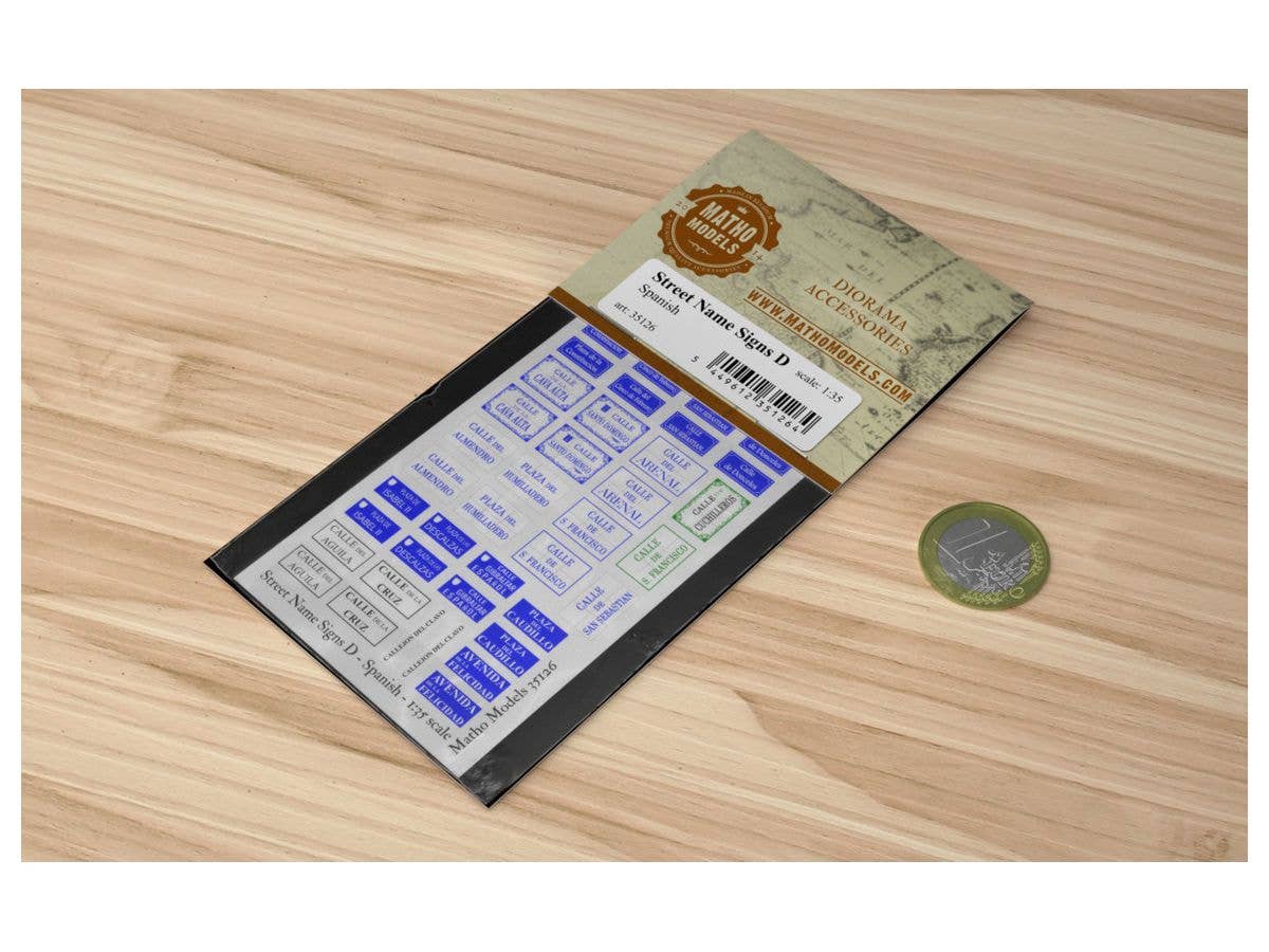Matho 1/35 Street Name Signs D - Spanish | 5449612351264
