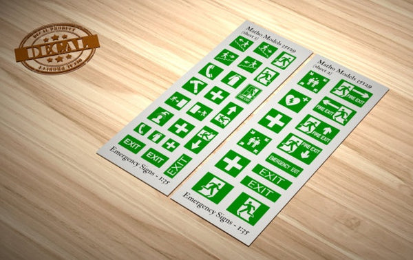 Matho 1/35 Emergency Signs