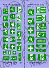 Matho 1/35 Emergency Signs