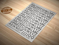 Matho Decal Letters (UPPERCASE) - black, 8mm | 5449612800243