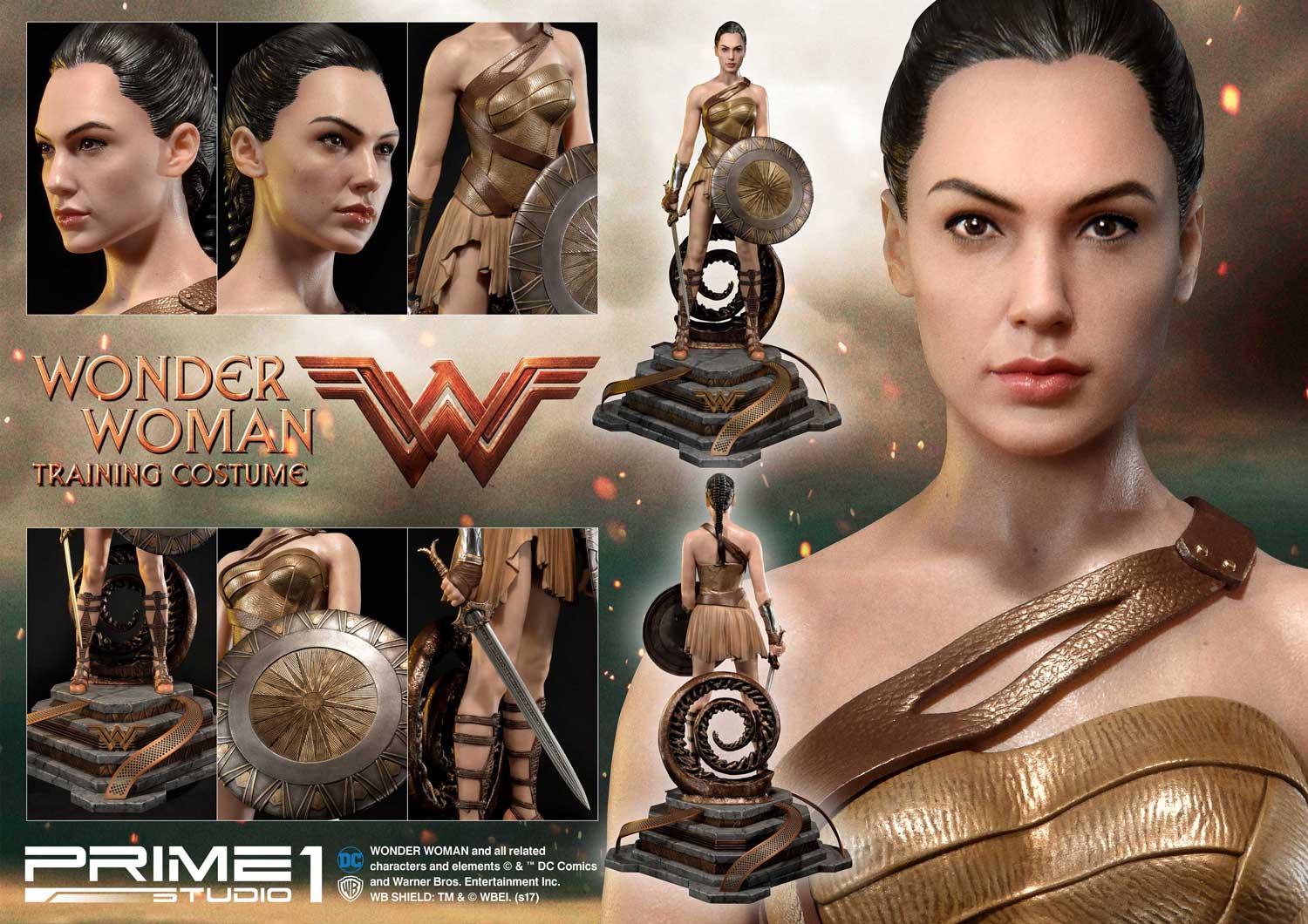 Museum Masterline Wonder Woman (Film) Wonder Woman Training Costume Gold Version
