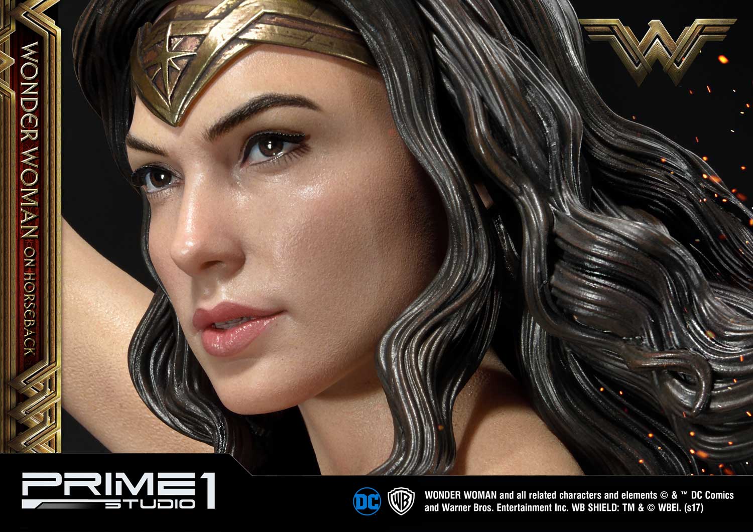Museum Masterline Wonder Woman (Film) Wonder Woman on HorseBack Gold Version