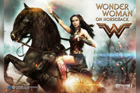 Museum Masterline Wonder Woman (Film) Wonder Woman on HorseBack Gold Version