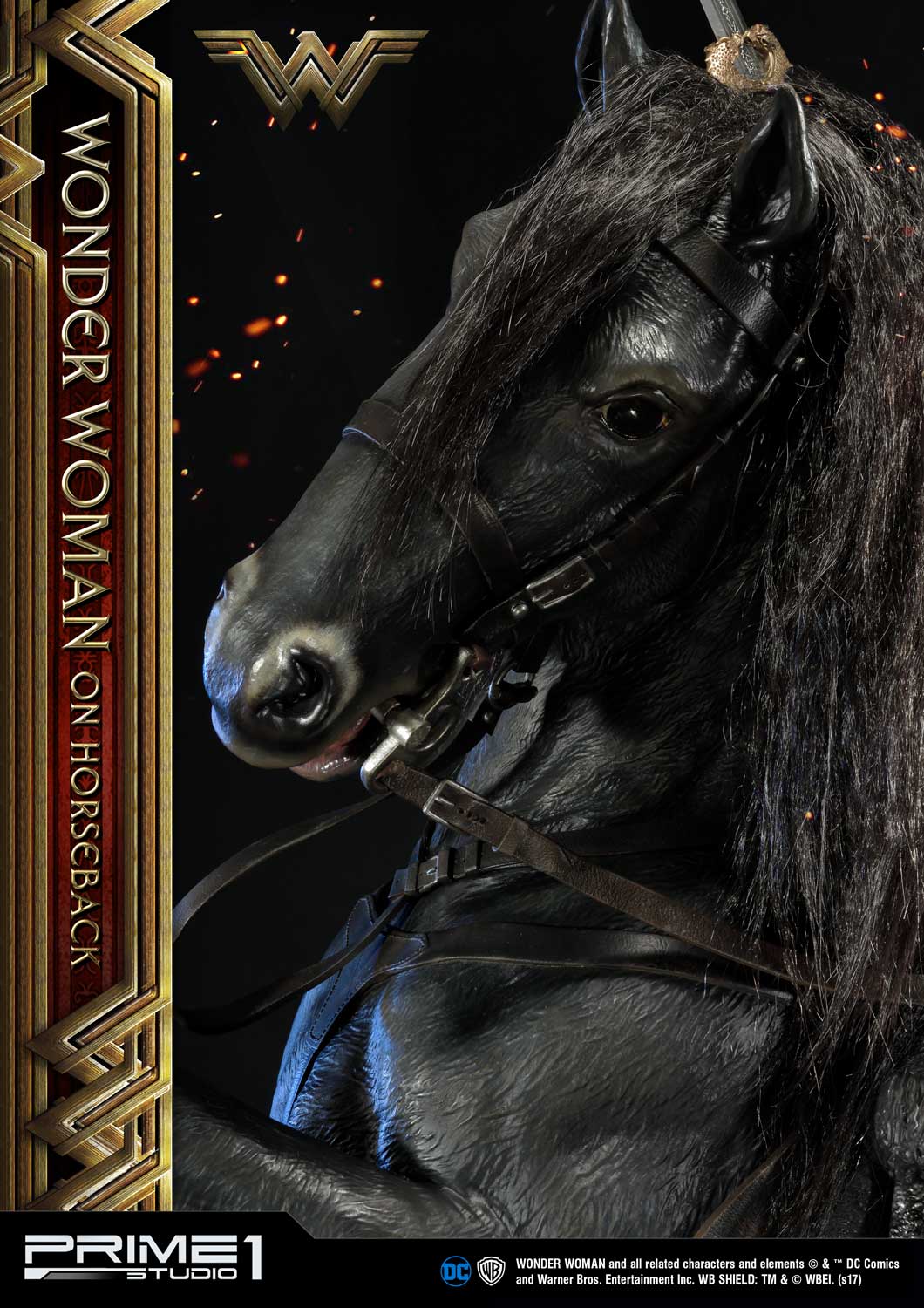 Museum Masterline Wonder Woman (Film) Wonder Woman on HorseBack Gold Version