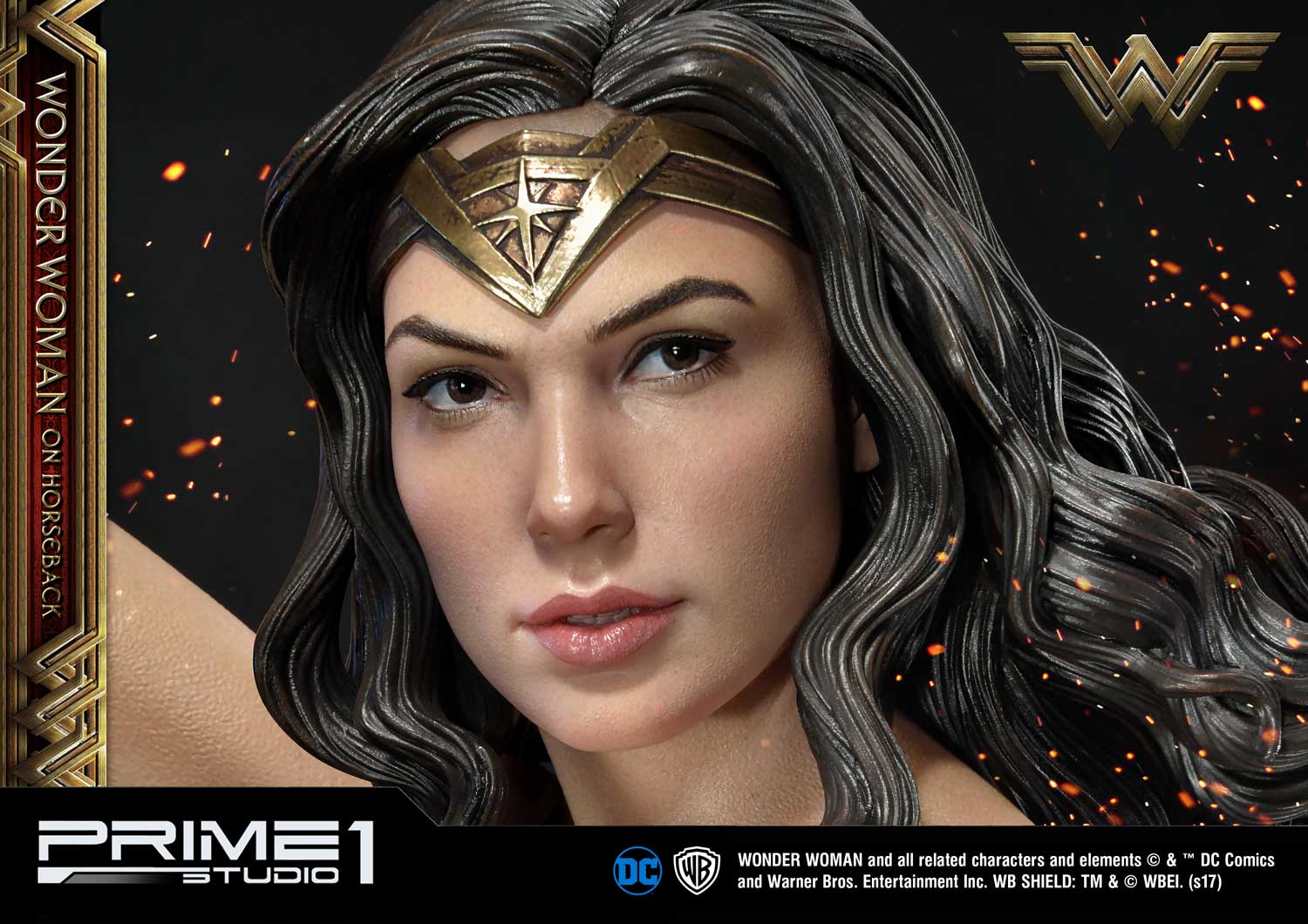 Museum Masterline Wonder Woman (Film) Wonder Woman on HorseBack Gold Version