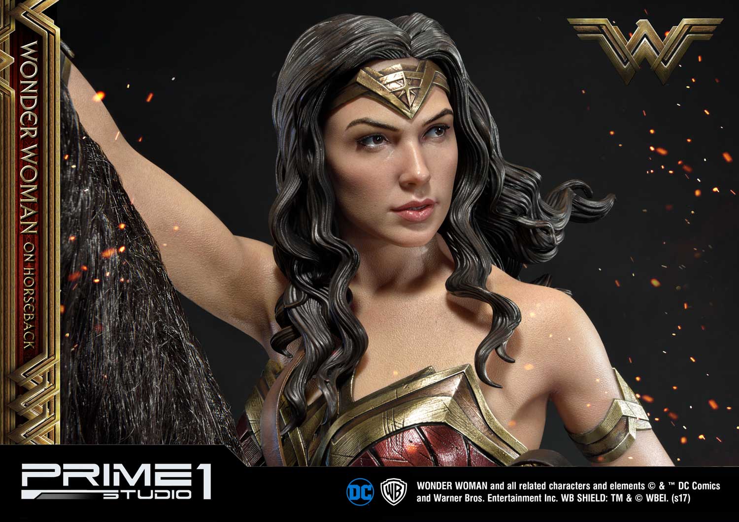 Museum Masterline Wonder Woman (Film) Wonder Woman on HorseBack Gold Version