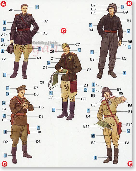 MiniArt Soviet Officers at Field Briefing (1/35) | 4820041100547