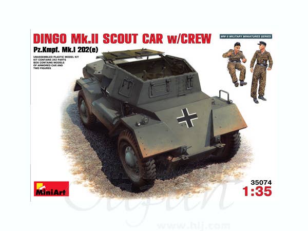 MiniArt 1/35 Dingo Mk II Scout Car w/Crew Pz.Kpfw. Mk.1 202� | 4820041101384