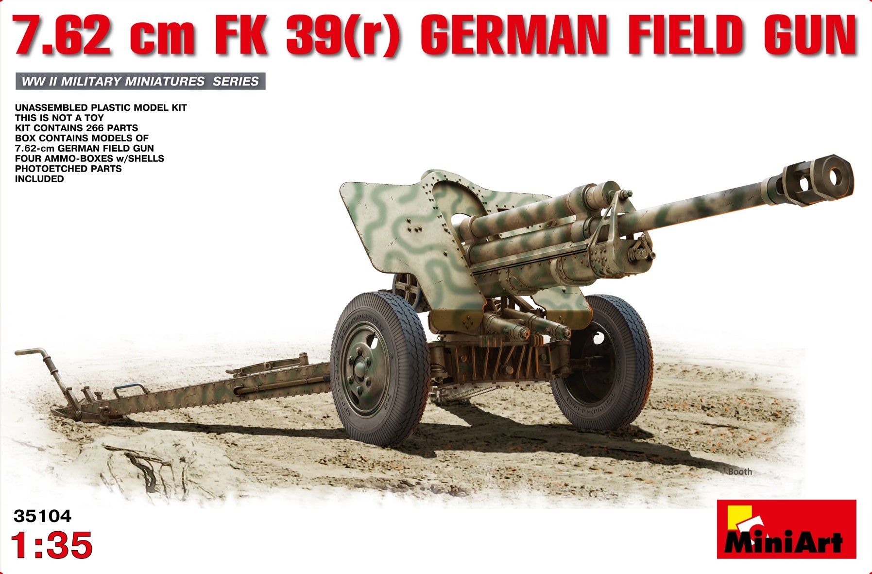 MiniArt 7.62 cm FK 39(r) German Field Gun (1/35) | 4820183310286