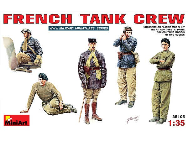 MiniArt 1/35 French Tank Crew | 4820041102220