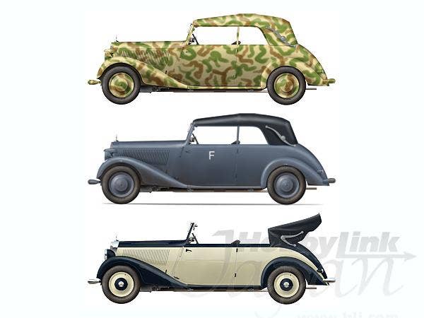 MiniArt 1/35 German Staff Car Typ 170V. Cabriolet B | 4820041102398