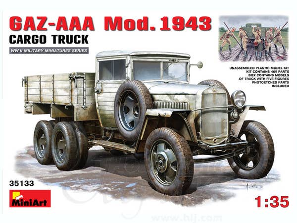 MiniArt 1/35 GAZ-AAA. Mod. 1943. Cargo Truck | 4820041102411