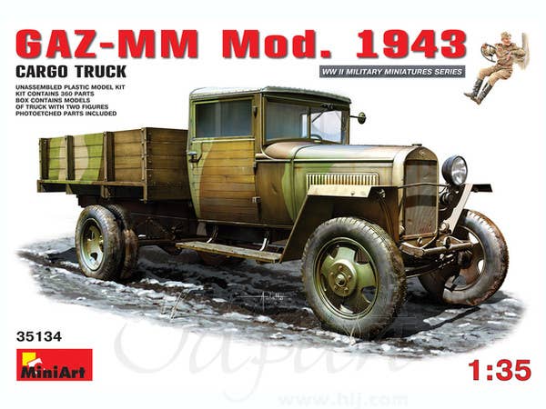 MiniArt 1/35 GAZ-MM. Mod. 1943. Cargo Truck | 4820041102343