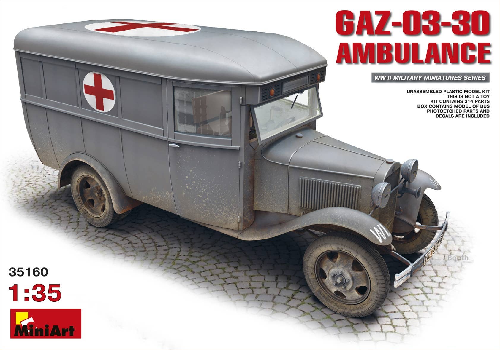 MiniArt GAZ-03-30 Ambulance (1/35) | 4820183310125