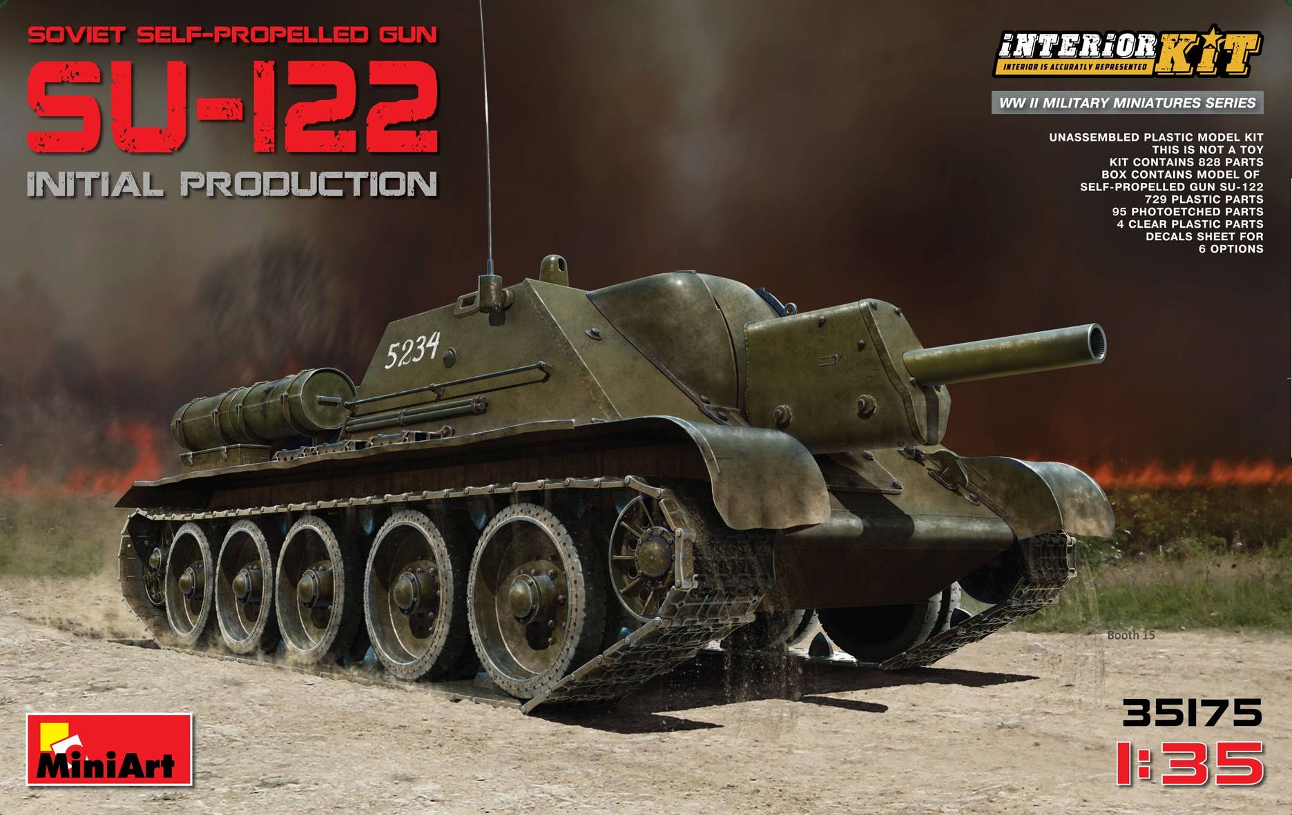 MiniArt SU-122 (Initial Production) w/Full Interior (1/35) | 4820183310309
