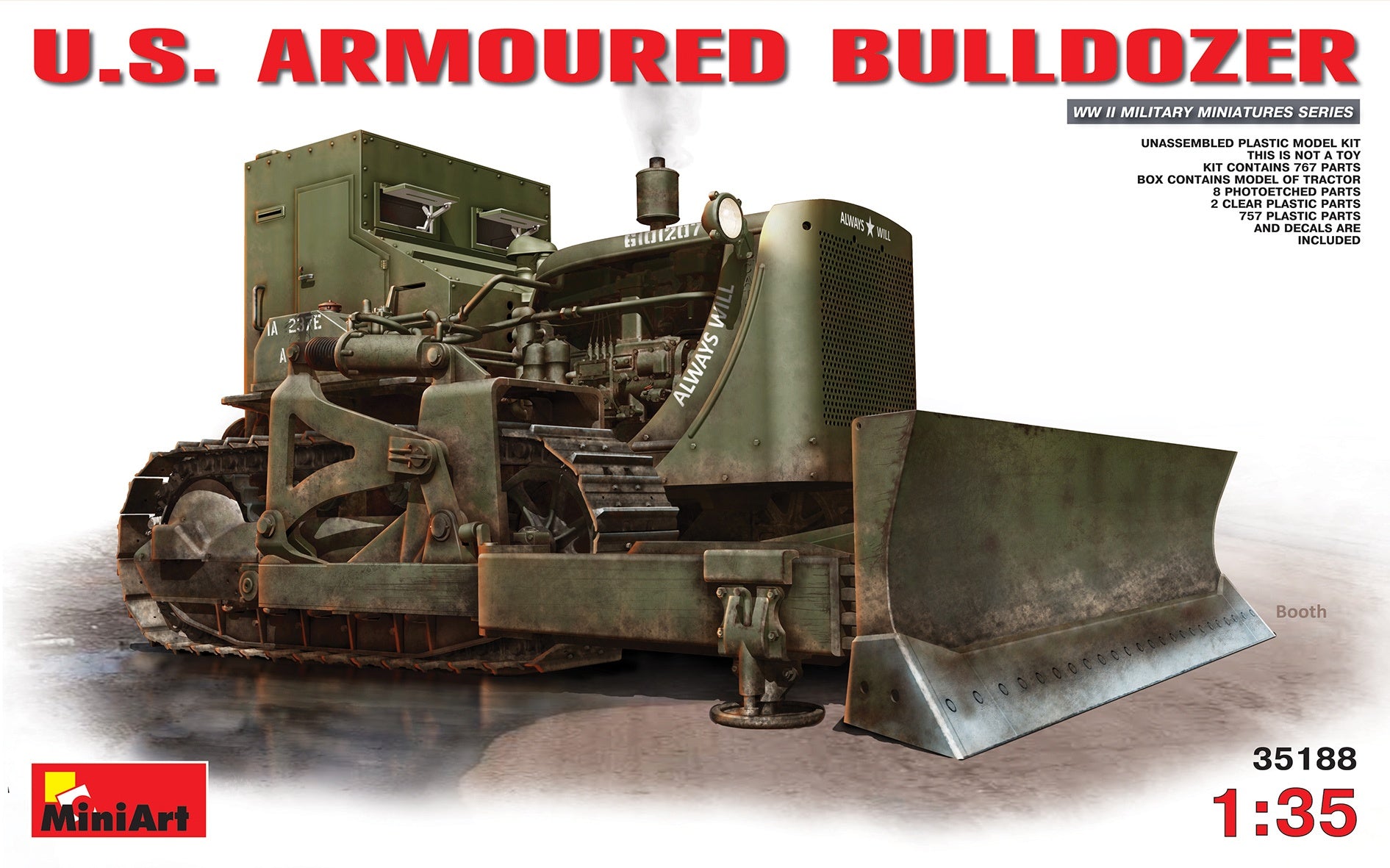 MiniArt 1/35 U.S. Armoured Buldozer | 4820183310217