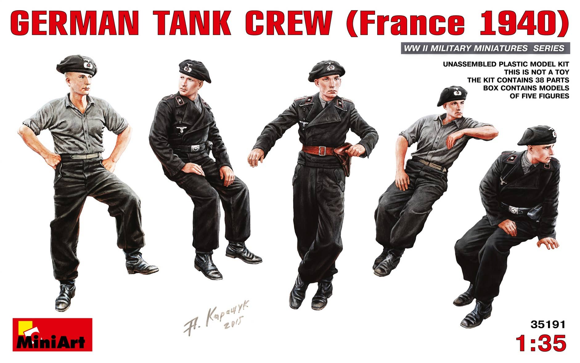 MiniArt 1/35 German Tank Crew (France 1940) | 4820183310248