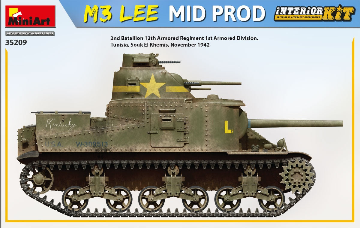 MiniArt 1/35 1/35 M3 Lee Mid Prod. Interior Kit | 4820183313607
