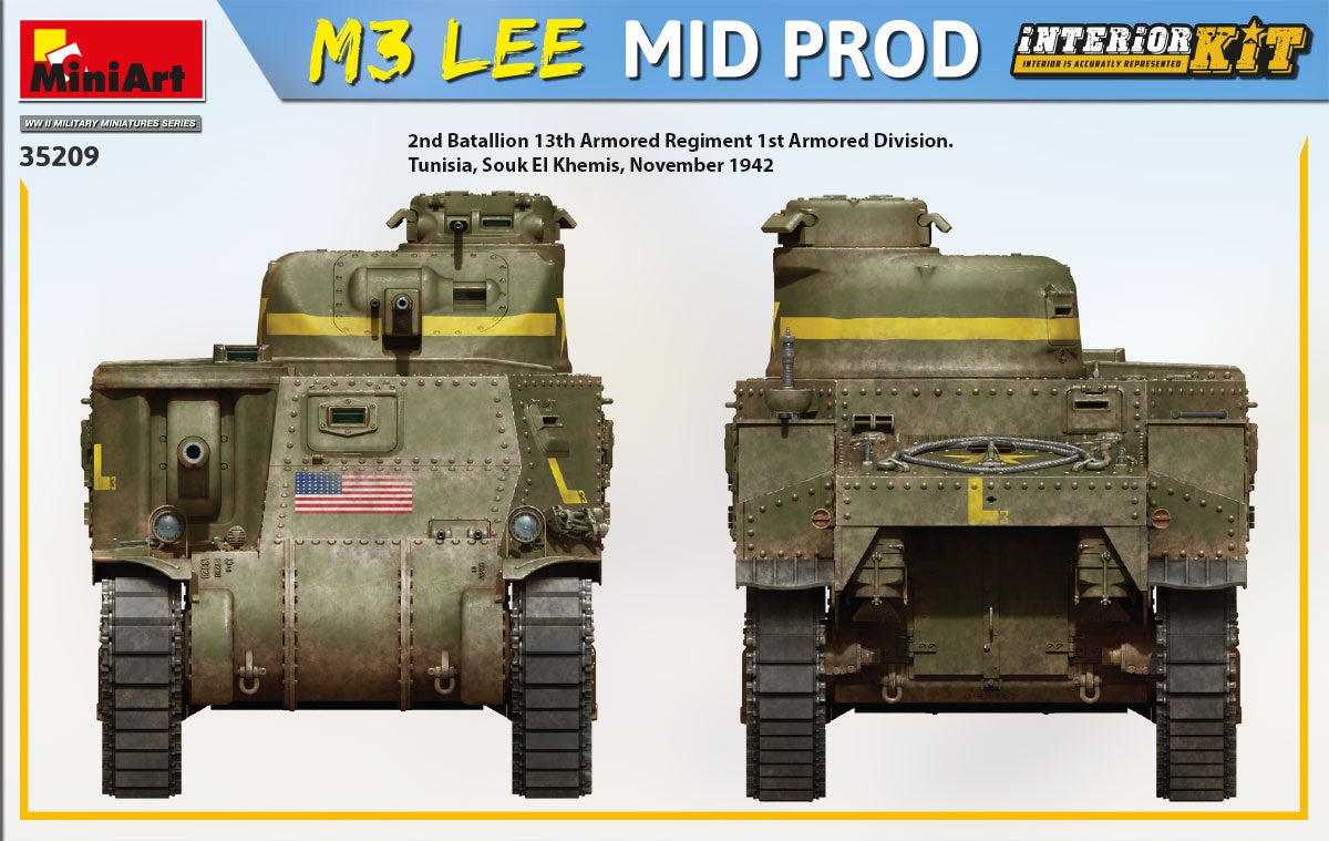 MiniArt 1/35 1/35 M3 Lee Mid Prod. Interior Kit | 4820183313607