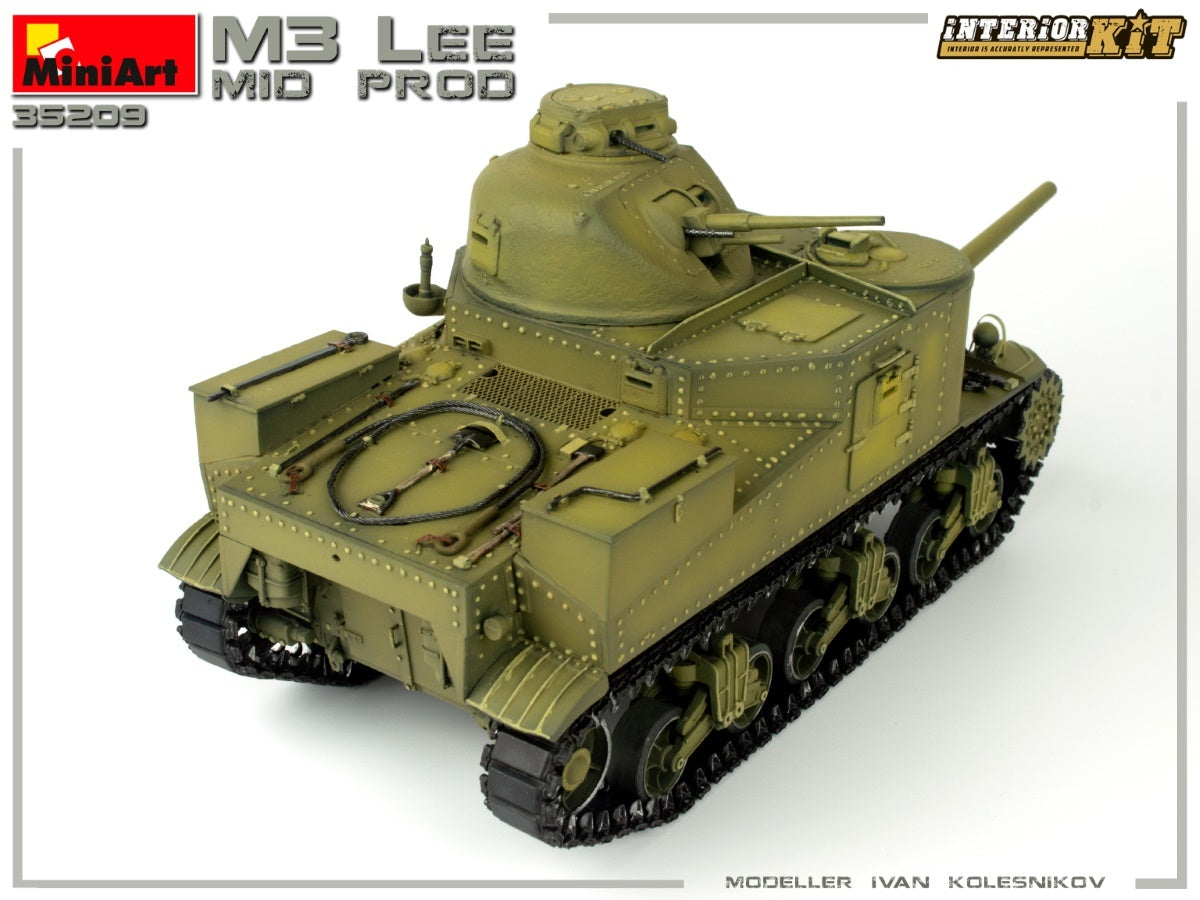 MiniArt 1/35 1/35 M3 Lee Mid Prod. Interior Kit | 4820183313607