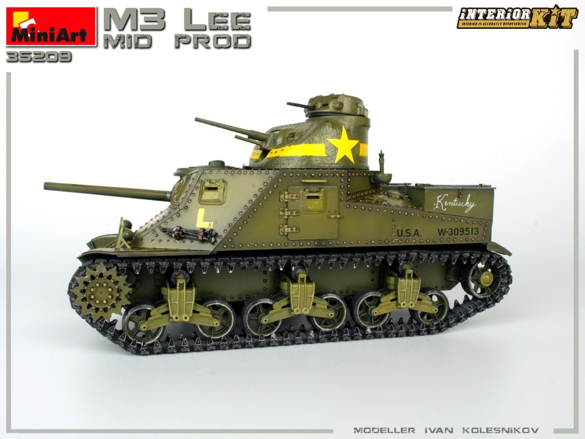 MiniArt 1/35 1/35 M3 Lee Mid Prod. Interior Kit | 4820183313607