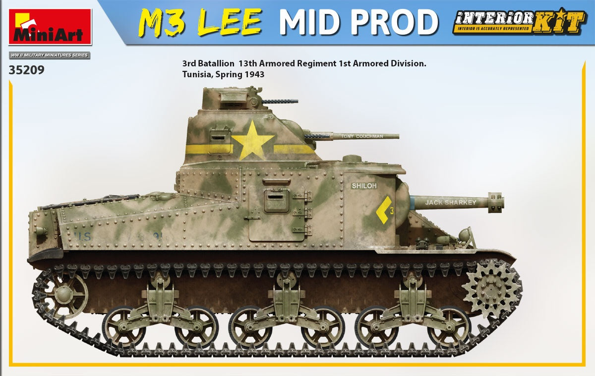 MiniArt 1/35 1/35 M3 Lee Mid Prod. Interior Kit | 4820183313607