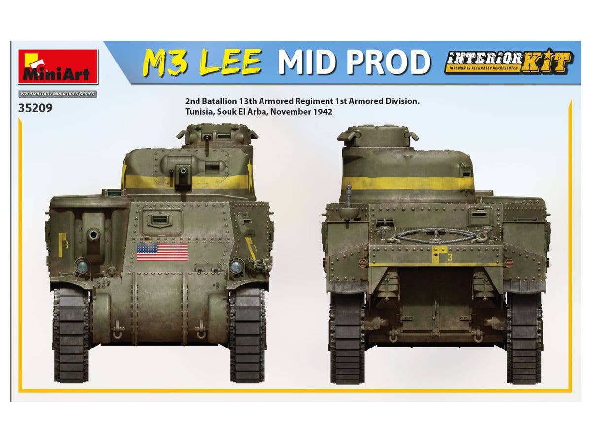 MiniArt 1/35 1/35 M3 Lee Mid Prod. Interior Kit | 4820183313607