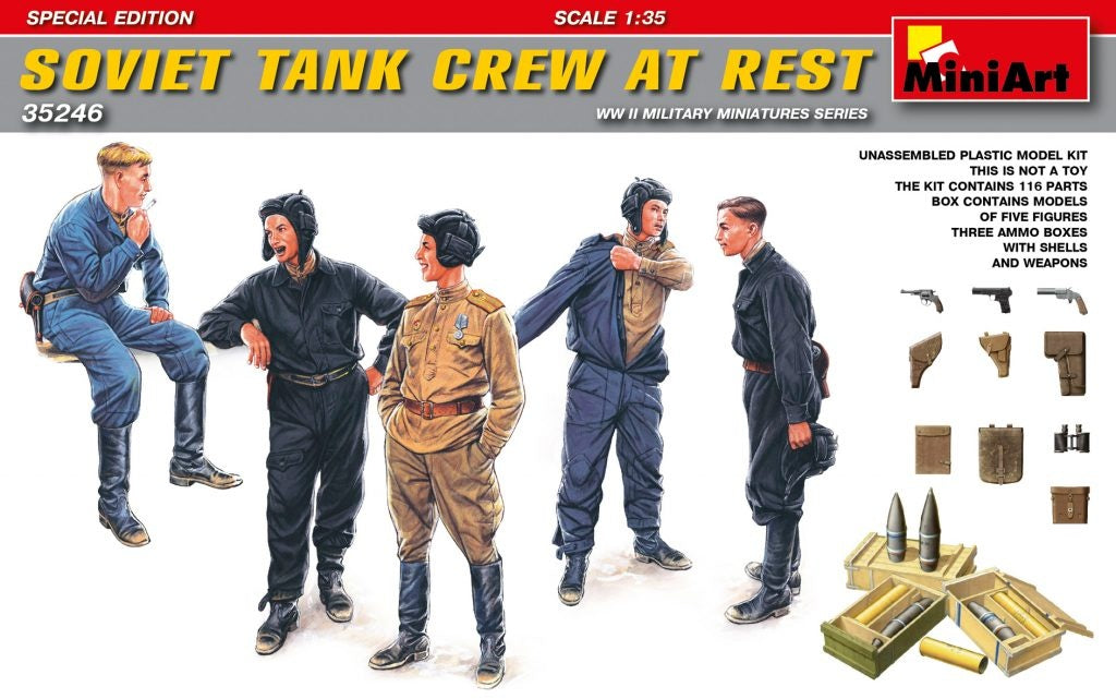 MiniArt 1/35 Soviet Tank Crew at Rest.Special Edition | 4820183311023