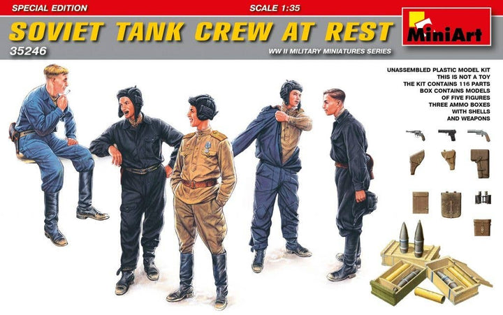 MiniArt 1/35 Soviet Tank Crew at Rest.Special Edition | 4820183311023