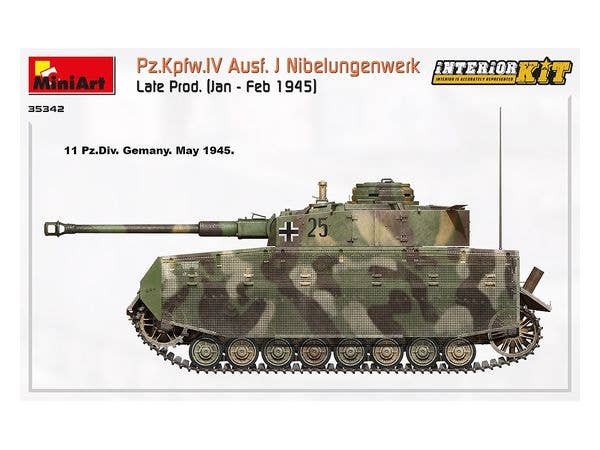 MiniArt 1/35 Pz.Kpfw.IV Ausf. J Nibelungenwerk Late Prod. (Jan - Feb 1945) Interior Kit | 4820183313348