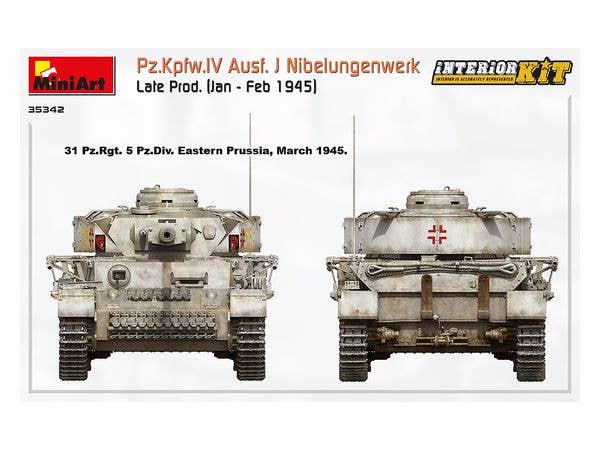 MiniArt 1/35 Pz.Kpfw.IV Ausf. J Nibelungenwerk Late Prod. (Jan - Feb 1945) Interior Kit | 4820183313348