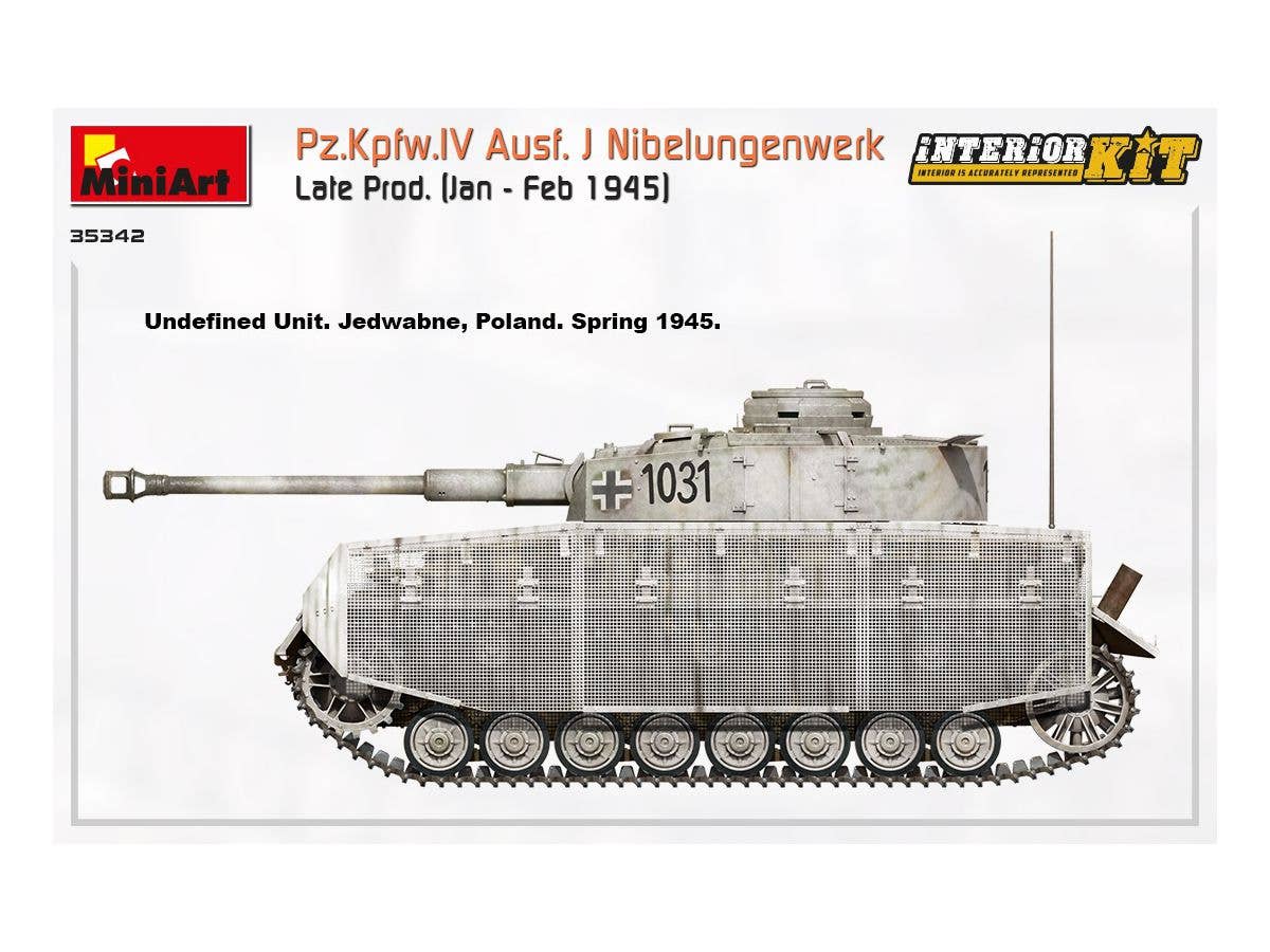 MiniArt 1/35 Pz.Kpfw.IV Ausf. J Nibelungenwerk Late Prod. (Jan - Feb 1945) Interior Kit | 4820183313348